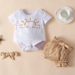 Babygirl Summer Outfit 3 Piece Set